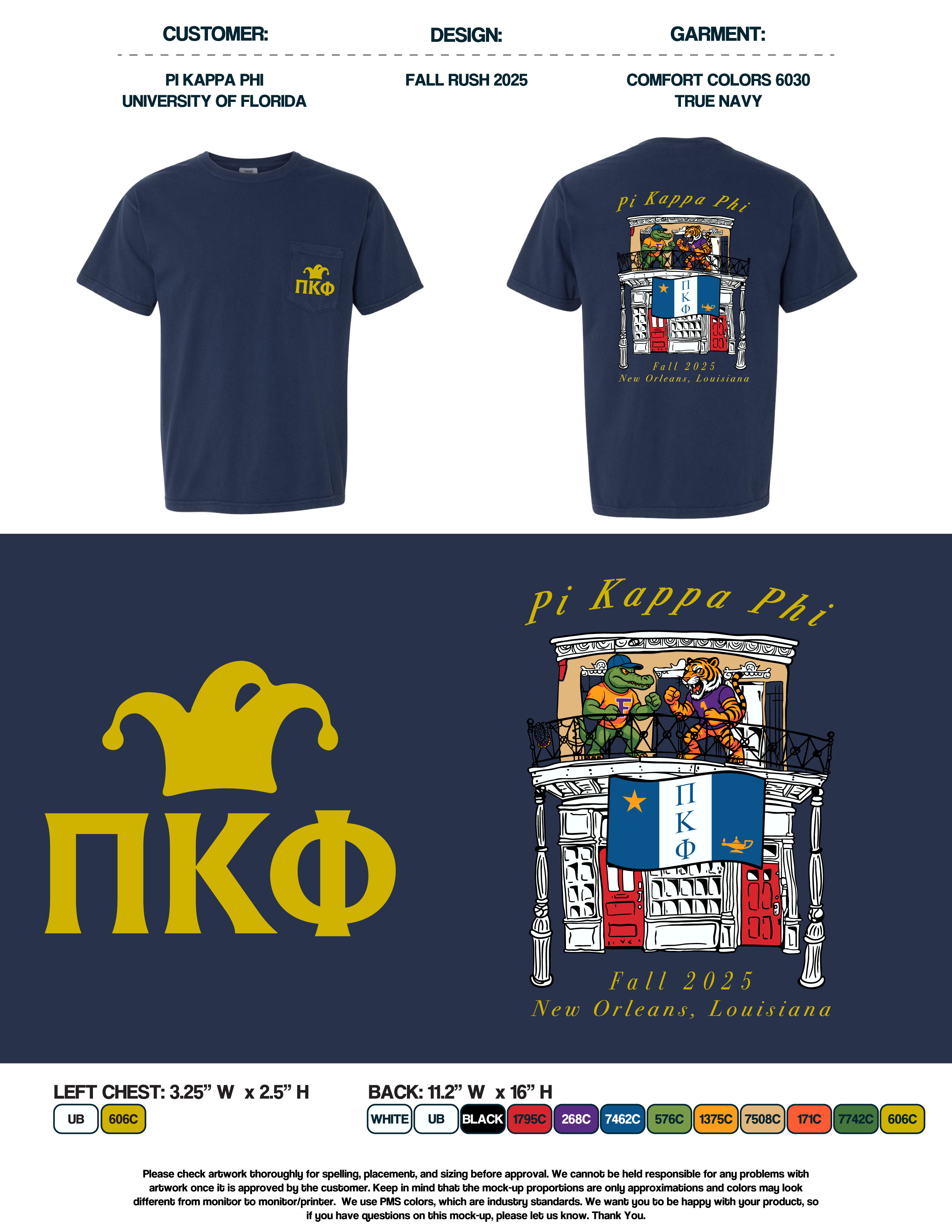 Pi Kappa Phi University of Florida NOLA Roadtrip Fall 2025