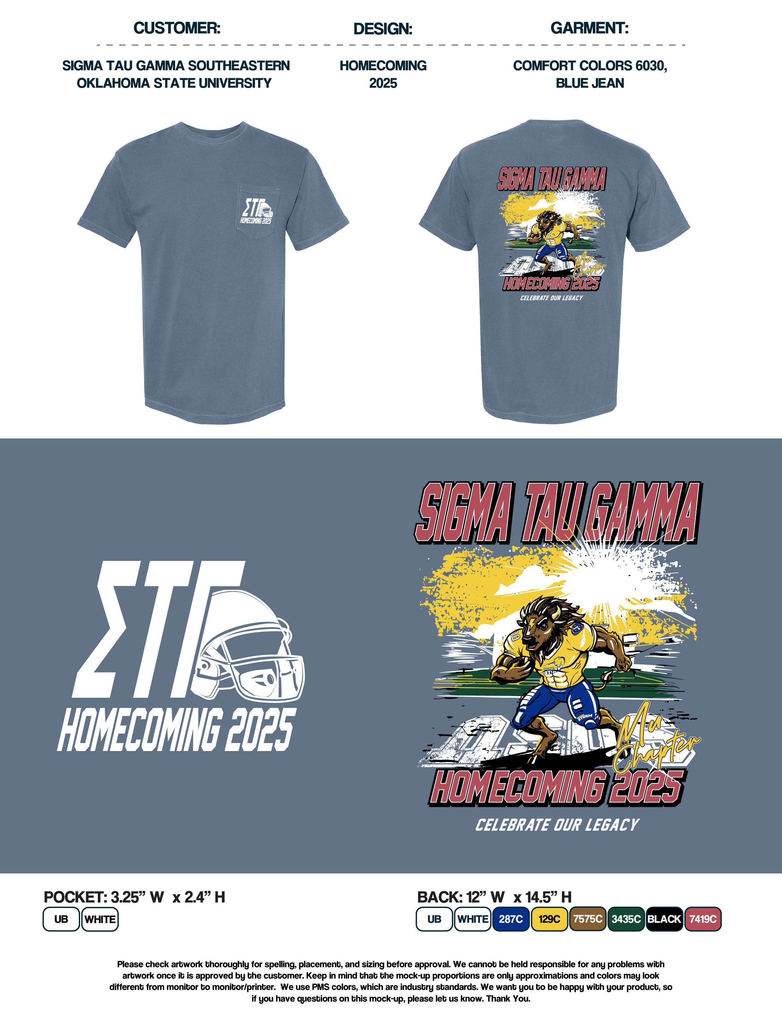 Sigma Tau Gamma Southeastern Oklahoma State University Homecoming 2025 Tees