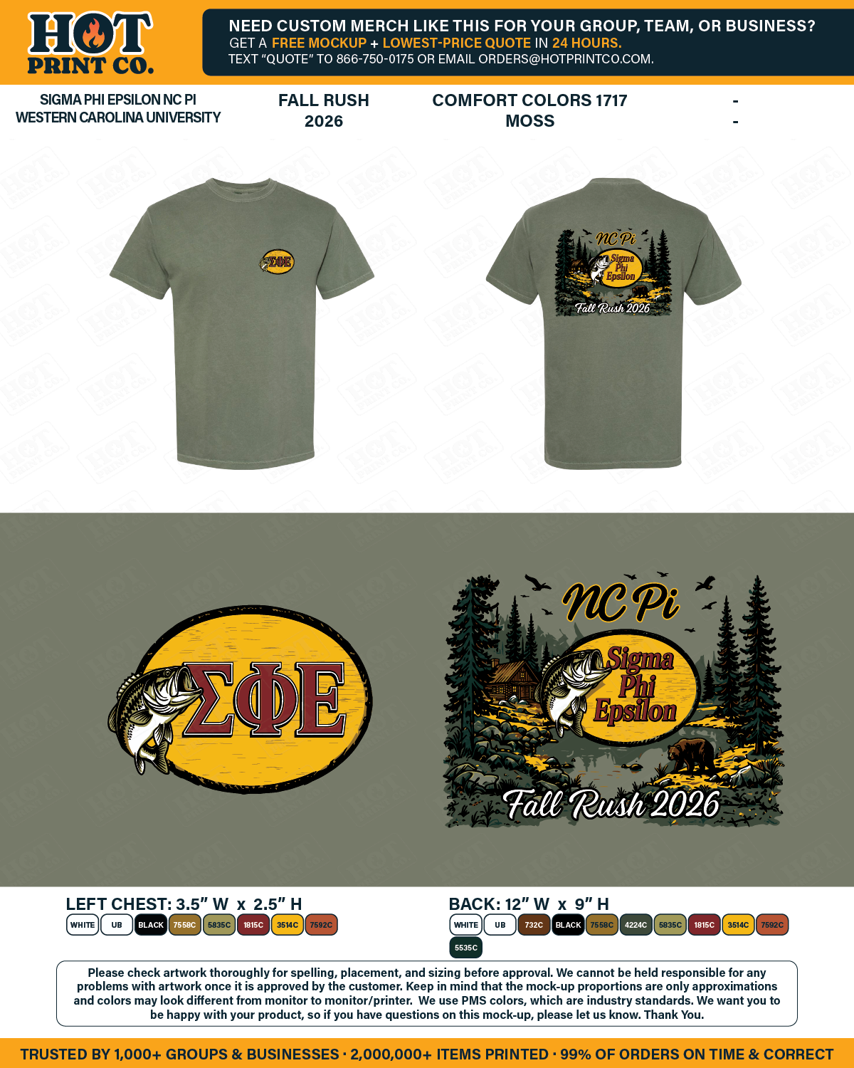 Sigma Phi Epsilon NC Pi Western Carolina University Fall Rush 2026 Mockup