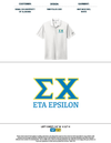 Sigma Chi University of Alabama EMB Polos 2025 - White/Black