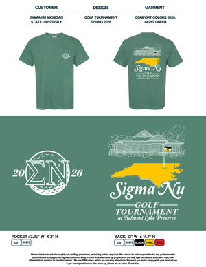 Sigma Nu Michigan State University Golf Tournament Spring 2026