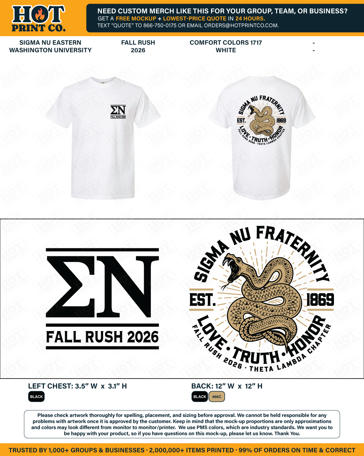 Sigma Nu Eastern Washington University Fall Rush 2026 Mockup